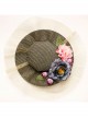 Fashion Palace Style Golden Mesh Banquet Three-Dimensional Flower Holiday Wedding Retro Top Hat