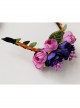 Fashion Christmas Flowers Leaves Female Long Hair Short Hair Garland Rattan Headband