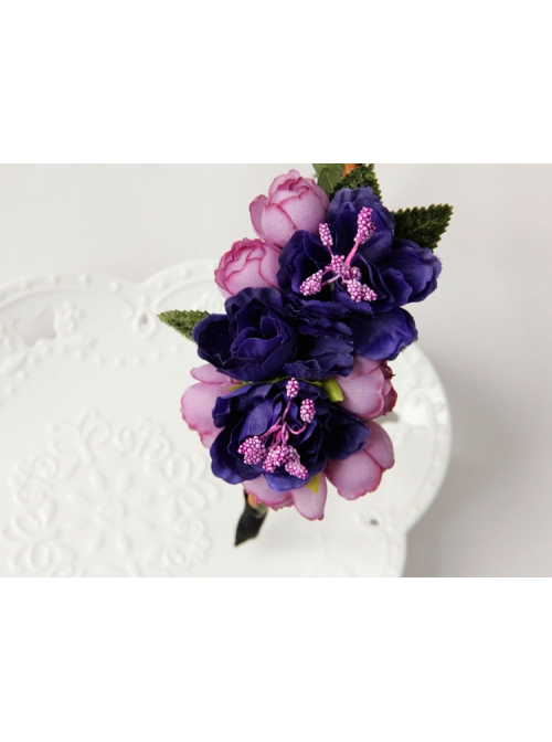 Fashion Christmas Flowers Leaves Female Long Hair Short Hair Garland Rattan Headband