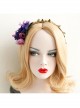 Fashion Christmas Flowers Leaves Female Long Hair Short Hair Garland Rattan Headband
