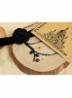 Gothic Retro Black Flower Tassel Velvet Rope Female Personality Necklace