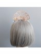 Fashion Flower Princess Crown Green Leaf Diamond Felt Cloth Birthday Party Headband