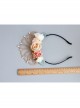 Fashion Flower Princess Crown Green Leaf Diamond Felt Cloth Birthday Party Headband