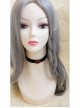 Queen Red Rose Flower Gothic Vampire Black Velvet Choker