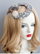 Fashion Ladies Handmade Blue Beaded Feathers Pearl Halloween Little Top Hat