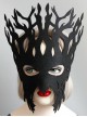 Handmade Exaggerated Male Female Child Big Tree Role Show Halloween Party Black Mask