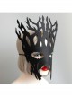 Handmade Exaggerated Male Female Child Big Tree Role Show Halloween Party Black Mask