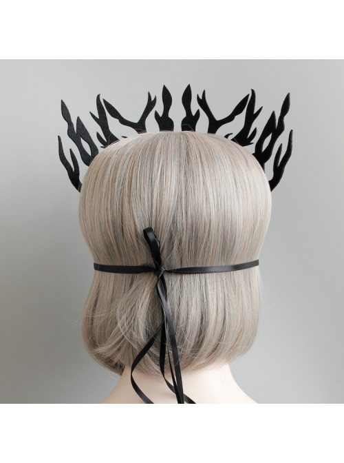 Handmade Exaggerated Male Female Child Big Tree Role Show Halloween Party Black Mask