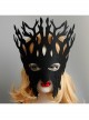 Handmade Exaggerated Male Female Child Big Tree Role Show Halloween Party Black Mask