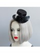Baroque Black Retro Feather Birthday Party Stage Show Top Hat