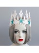 Fashion Christmas Mermaid Queen Show Starfish White Crown Headband