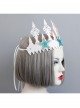 Fashion Christmas Mermaid Queen Show Starfish White Crown Headband