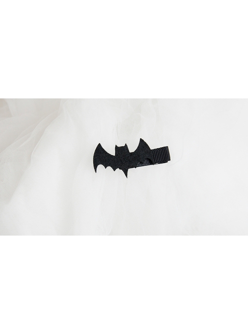 Gothic Black Halloween Theme Party Funny Bat Mini Fringe Clip Duckbill Clip