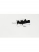 Gothic Black Halloween Theme Party Funny Bat Mini Fringe Clip Duckbill Clip