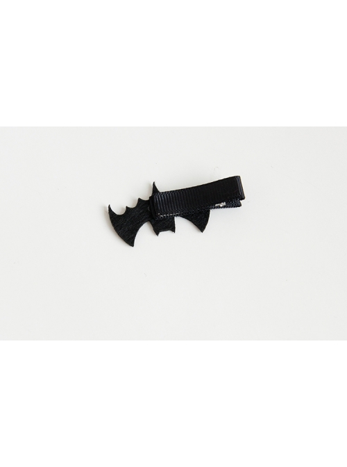 Gothic Black Halloween Theme Party Funny Bat Mini Fringe Clip Duckbill Clip
