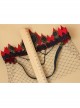 Black Gothic Vampire Queen Crown Headband Bar Dance Female Prom Veil