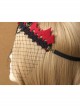 Black Gothic Vampire Queen Crown Headband Bar Dance Female Prom Veil