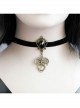 Black Gothic Exquisite All-match Velvet Rope Fashion Nightmare Jewel Short Necklace