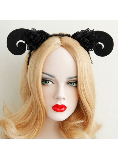 Black Vampire Dress Up Halloween Christmas Prom Show Claw Female Headband