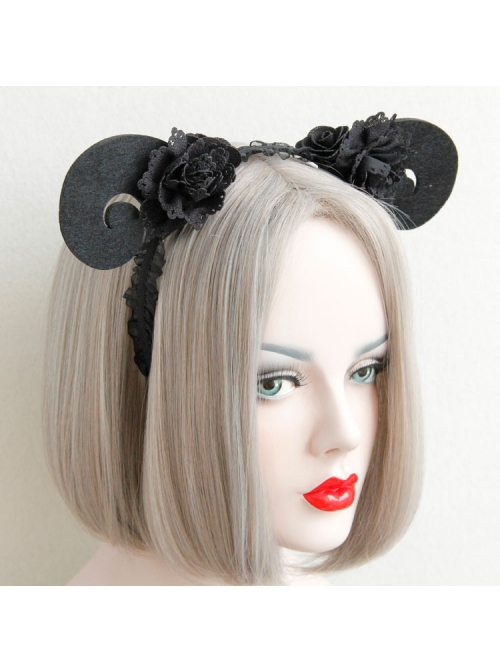 Black Vampire Dress Up Halloween Christmas Prom Show Claw Female Headband