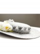 Fashion Leisure Elegant Lace Flower Grey Performance Banquet Top Hat