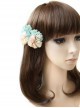 Fresh And Sweet Chiffon Flowers Pink Rose Pop Hairpin