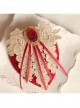 Lace Flower Bride Wedding Wine Red Tassel Prom Fashion Female Top Hat Side Clip