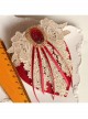 Lace Flower Bride Wedding Wine Red Tassel Prom Fashion Female Top Hat Side Clip