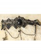 Gothic Black Lace Retro Cross Gemstone Armband Bracelet