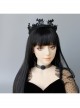 Gothic Black Grid Halloween Spooky Head Ghost Festival Masquerade Retro Collar