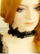 Gothic Black Butterfly Lace Hand-Made Elegant Temperament Simple Fashion Female Choker