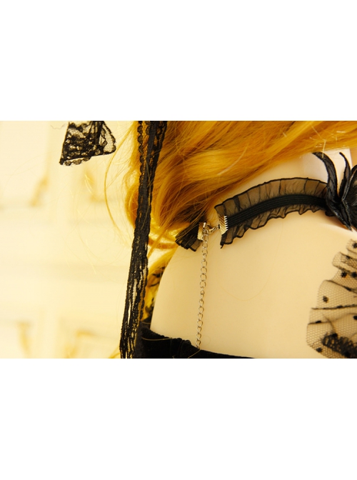 Gothic Black Butterfly Lace Hand-Made Elegant Temperament Simple Fashion Female Choker