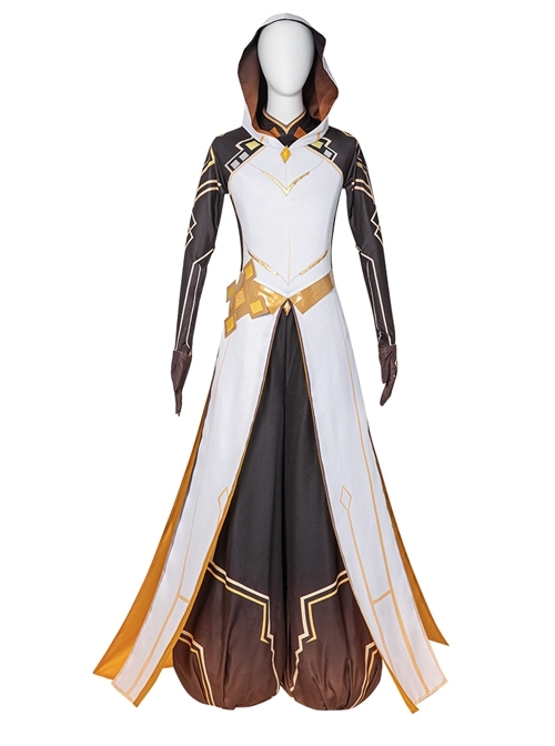 Genshin Impact Morax Zhongli Divine Costume Halloween Game Cosplay Costume Full Set