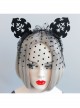 Gothic Black Retro Cute Cat Ears Sexy Prom Veil Halloween Christmas Veil Headband