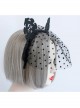 Gothic Black Retro Cute Cat Ears Sexy Prom Veil Halloween Christmas Veil Headband