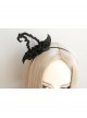 Black Gothic Rose Masquerade Creative Witch Hat Halloween Party Party Show Headband