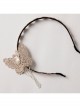 Fashion Elegant Golden Lace Butterfly Tassel Temperament Handmade Headband