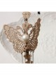 Fashion Elegant Golden Lace Butterfly Tassel Temperament Handmade Headband
