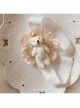 Cute Fashion White Flowers Lace Crown Bear Baby Girls Elastic Headband