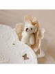 Cute Fashion White Flowers Lace Crown Bear Baby Girls Elastic Headband
