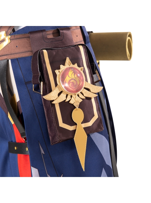 Genshin Impact Bennett Halloween Game Cosplay Costume Full Set Without Glasses