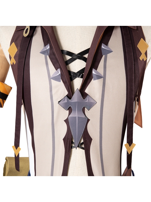 Genshin Impact Bennett Halloween Game Cosplay Costume Full Set Without Glasses