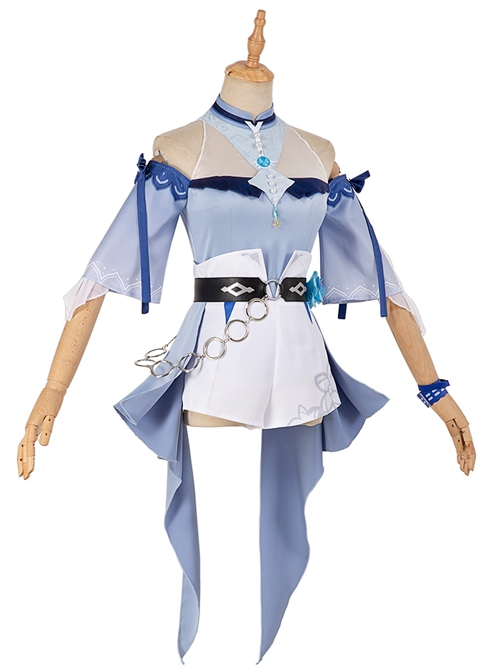 Genshin Impact Jean Gunnhildr Halloween Game Cosplay Costume Sea Breeze Dream Summer Swimsuit Poster Version Full Set