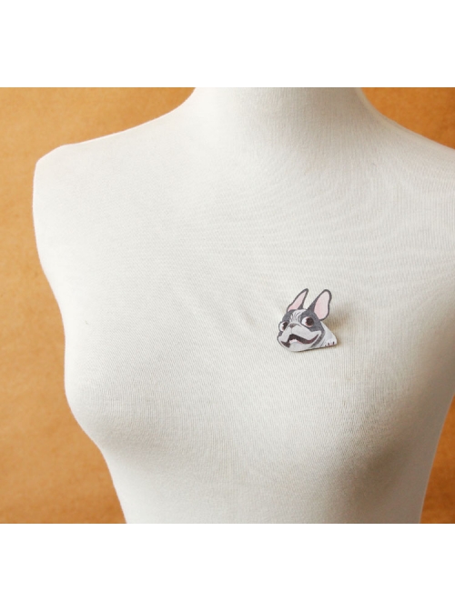 Fashion Funny Cartoon Puppy Male Female Felt Cloth Personality Brooch