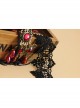 Bride Gothic Vampire Exaggerated Black Lace Ruby Fashion Choker