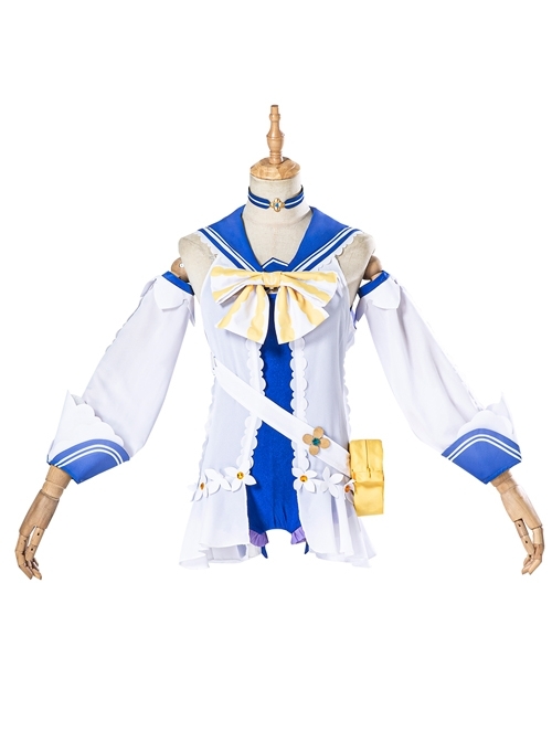 Genshin Impact Barbara Gunnhildr Halloween Game Cosplay Costume Shining Concerto Summer Swimsuit Full Set Without Duck Bag