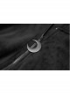 Sharp-Angle Wizard Hat Front Hairball Metal Moon Pendant Black Gothic Embroidery Coat