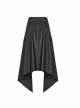 Black Punk Metal Eyelets Strap Side Pocket Half Skirt