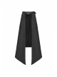 Black Punk Metal Eyelets Strap Side Pocket Half Skirt