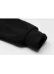 Black Punk Back Print Rabbit Ear Hooded Children Coat